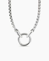 Smooth Amulet Box Chain Necklace in Sterling Silver, 2.7mm